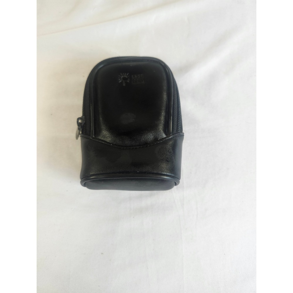 Case Logic Black Faux Leather Padded Camera Electronics Pouch Belt Loop Case